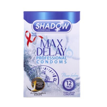 ‫کاندوم تاخیری Max Delay شادو / 12 عددی