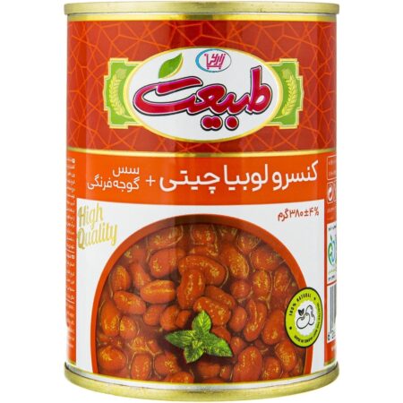 کنسرو لوبیا چیتی طبیعت / 380 گرمی