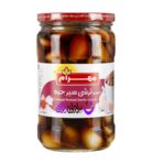 کنسرو ترشی سیر حبه مهرام شیشه ای / 700 گرمی