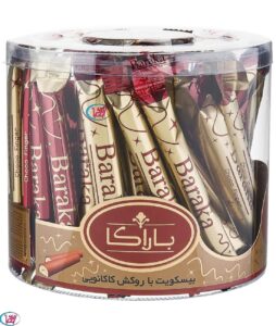 بیسکویت با روکش کاکائویی باراکا/250 گرمی