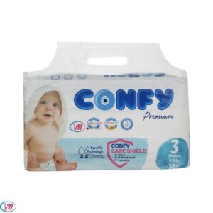 پوشک بچه کانفی سایز 3(4 تا 9 کیلوگرم)/38 عددی