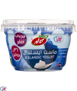 ماست پاستوریزه ایسلندی بدون چربی کاله / 400 گرمی