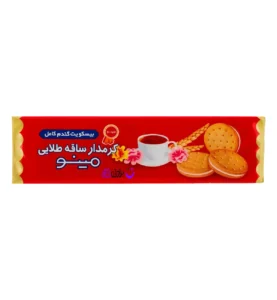 بیسکویت کرمدار ساقه طلایی مینو/192 گرمی